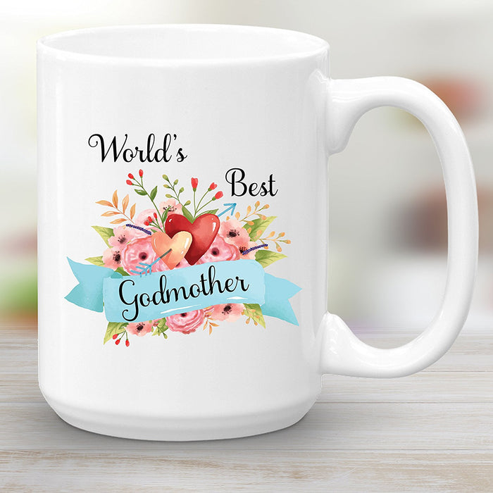 Worlds best godmother mug