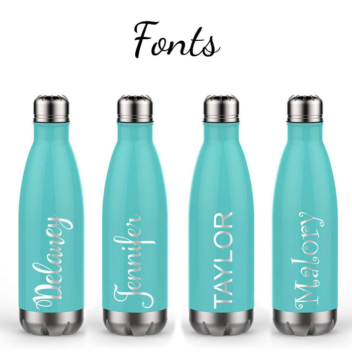 Personalized Travel Water Bottle 17oz