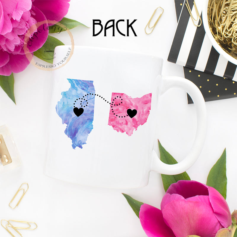 Grandma Long Distance state mug Back