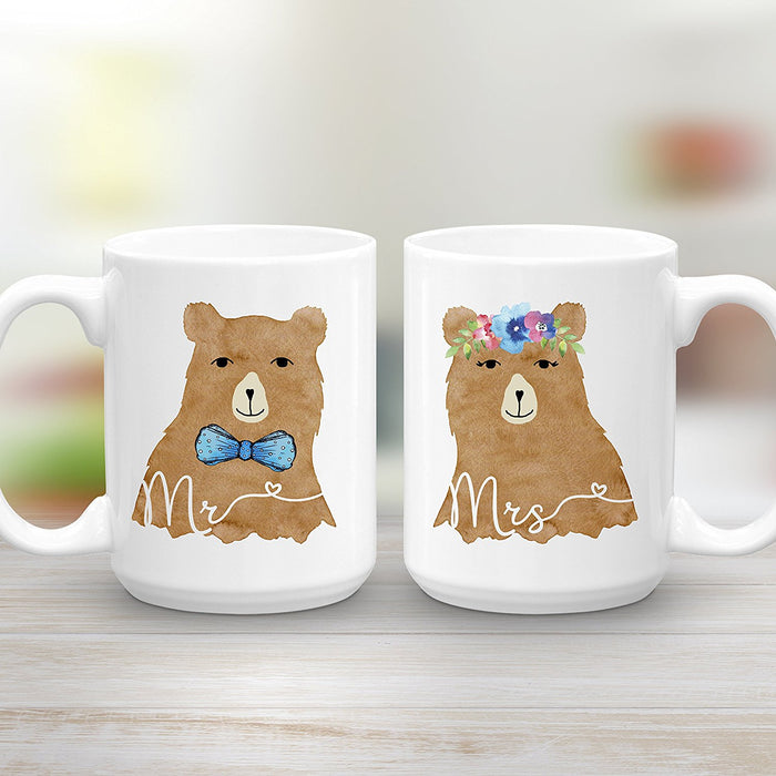 Mr and Mrs Bear Mug Set