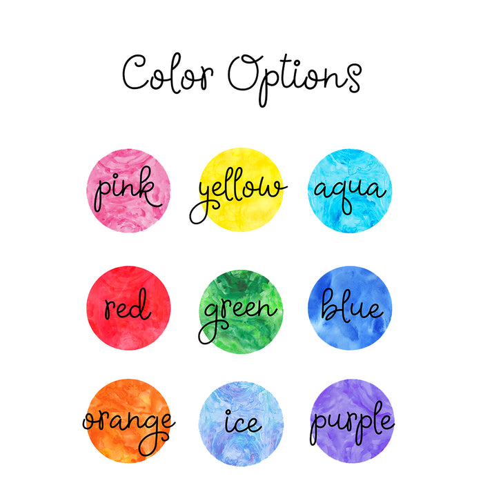 Personalized mug color choices