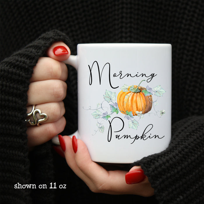 Morning Pumpkin, Fall Mug