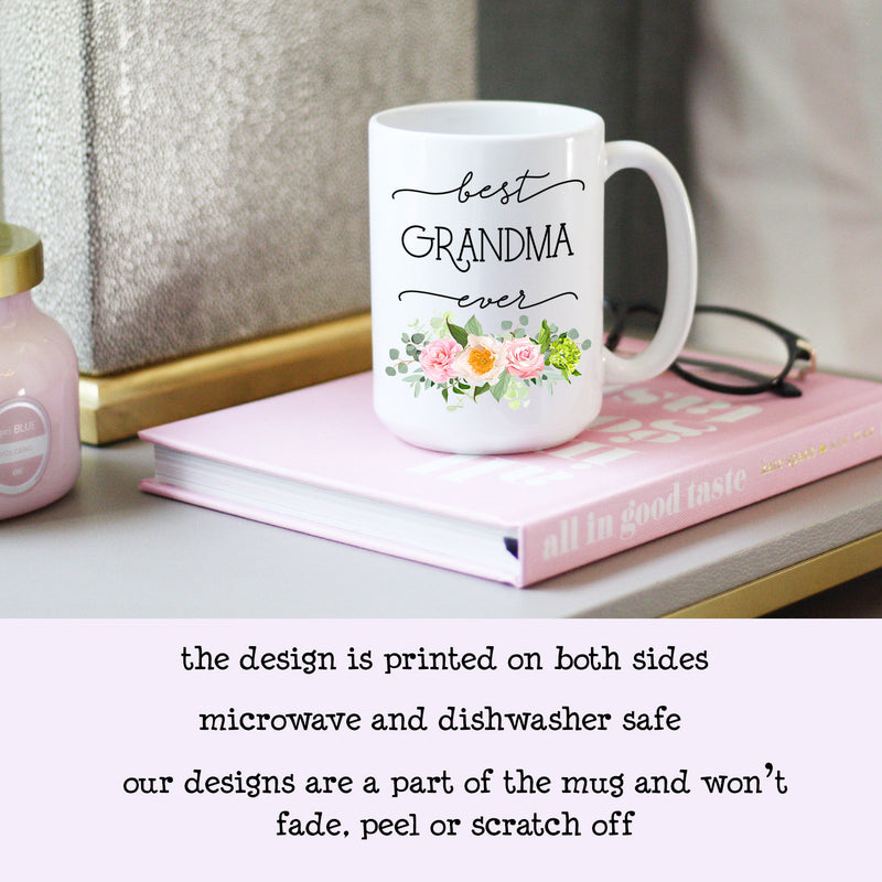 Best Grandma Ever, Grandma Mug, Custom Personalized Name, Mimi, Gigi, Nana, Abuela, New Grandma, Grandma Gift, Gifts for Grandma