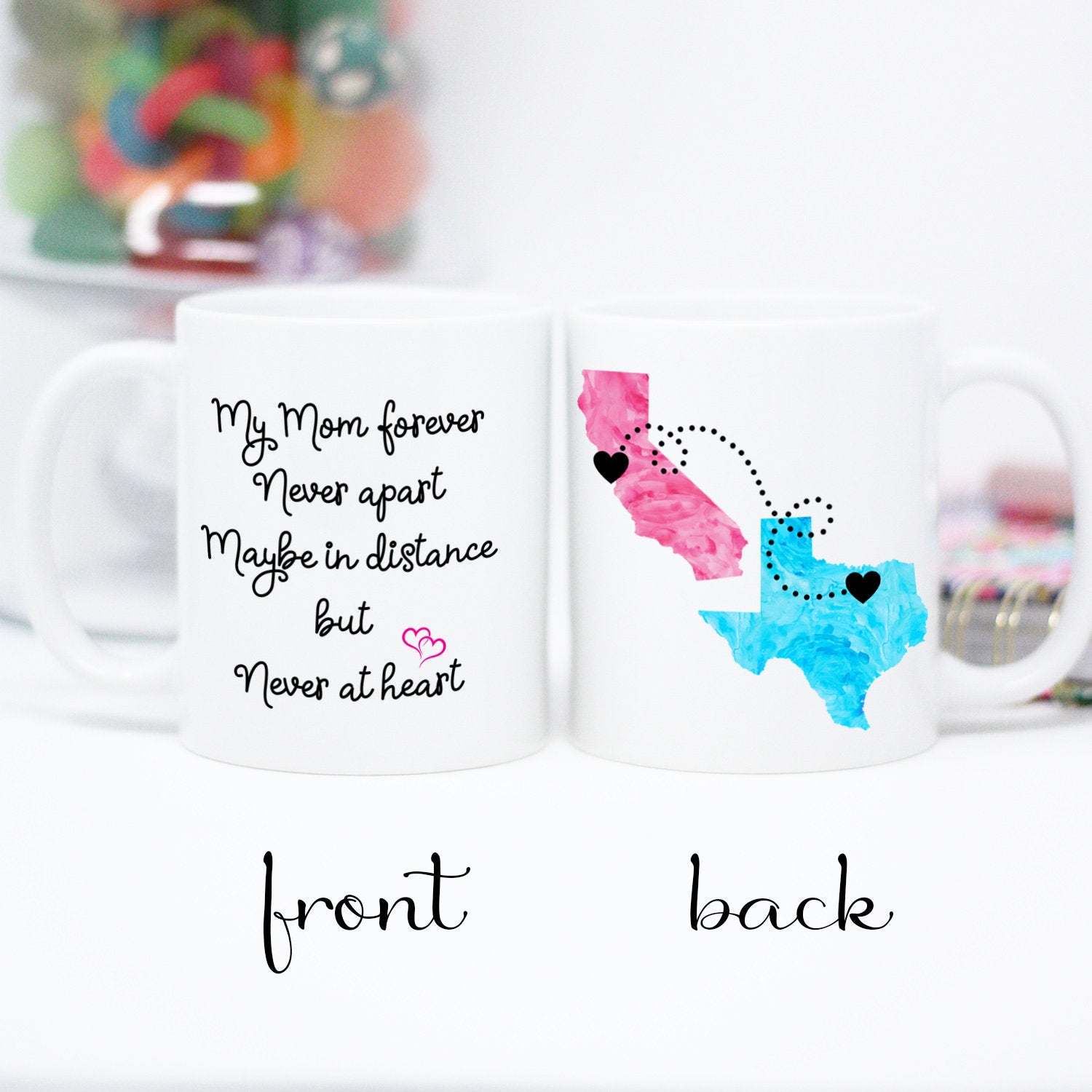 Mom Long Distance State Mug