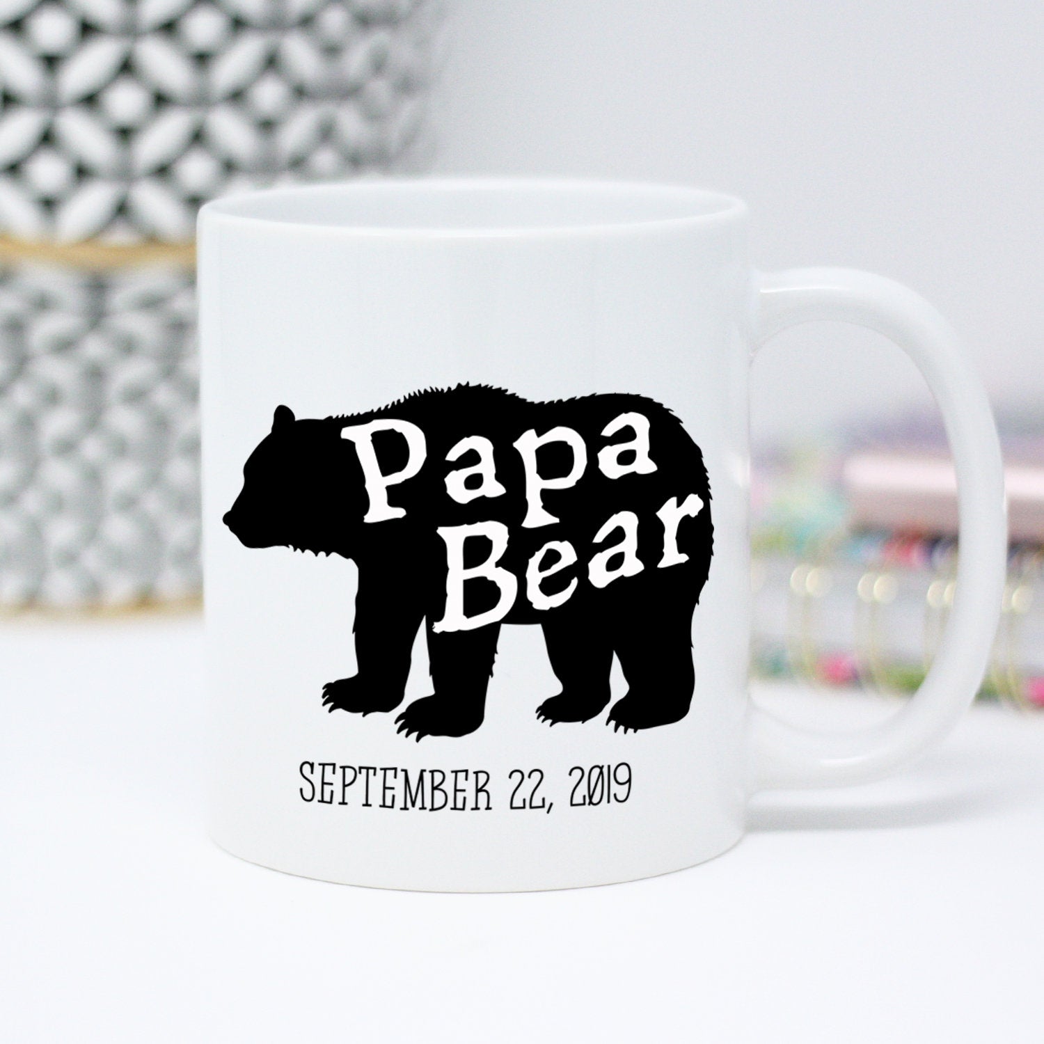 Papa Bear Mug Personalized Papa Bear Coffee Mug Papa Bear Gift for