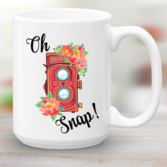 Camera Mug, Oh Snap! Coffee Mug