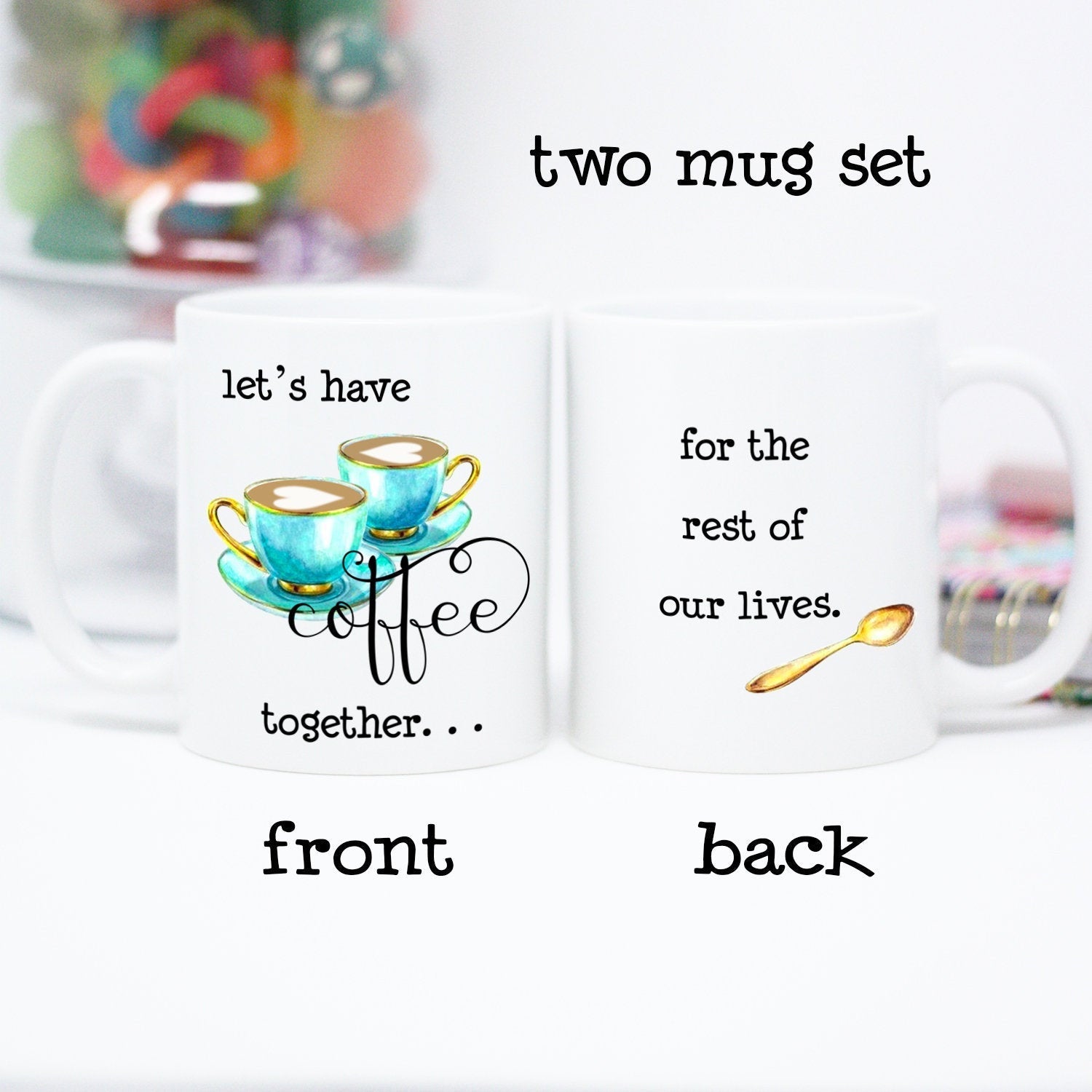 Let's Have Coffee Together Two Mug Set