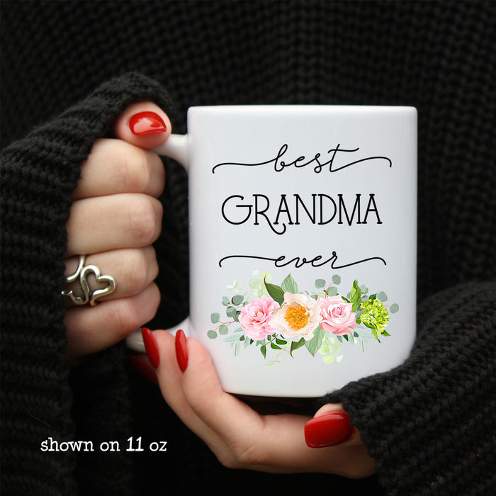 Best Grandma Ever, Grandma Mug, Custom Personalized Name, Mimi, Gigi, Nana, Abuela, New Grandma, Grandma Gift, Gifts for Grandma